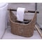 Vintiquewise Seagrass Decorative Bathroom Basket Magazine Rack Organizer w/ Wooden Rod Toilet Paper Holder QI003417 - alternate 5